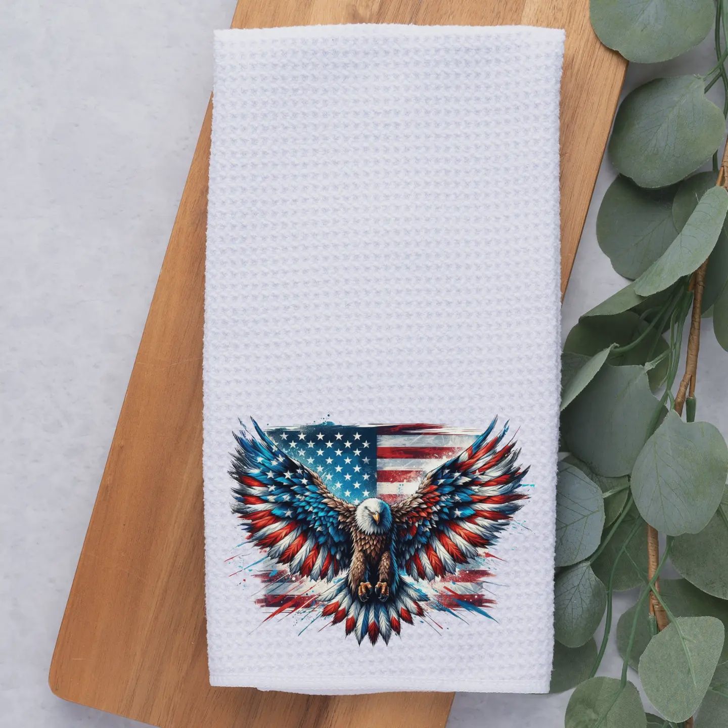 Patriotic Eagle Hand Towel