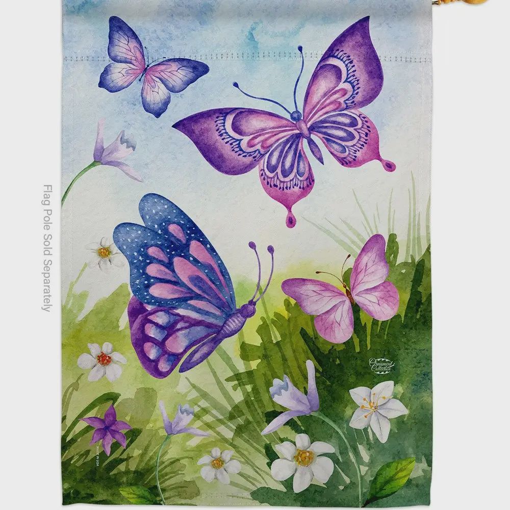 Butterflies Field Garden Flag
