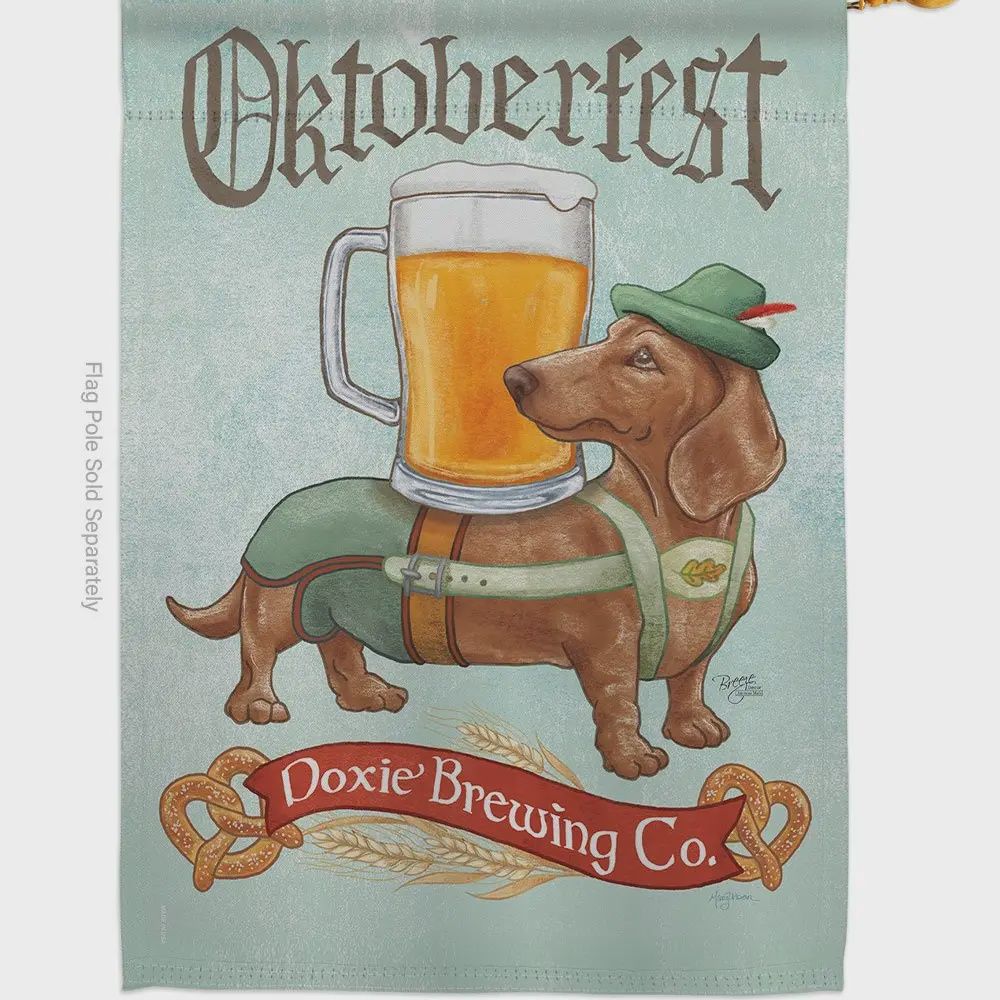 Doxie Brewing Co Garden Flag