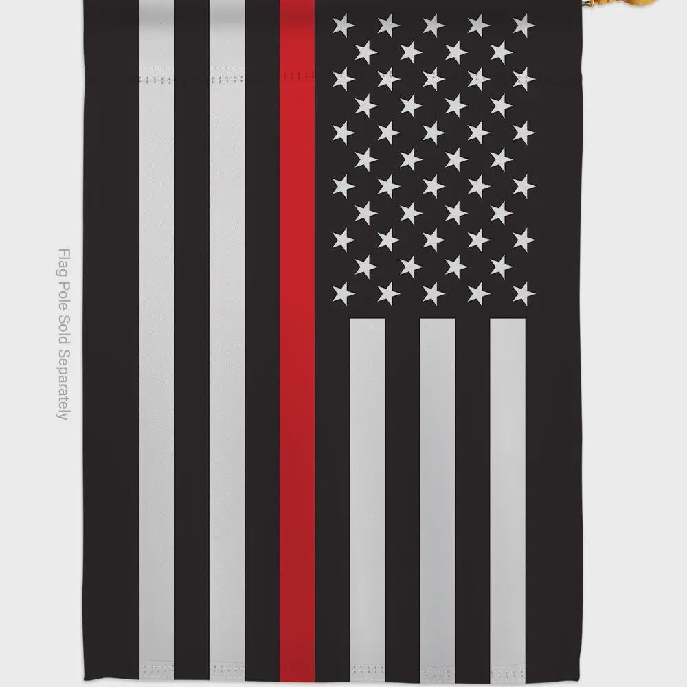 Thin Red Line Garden Flag
