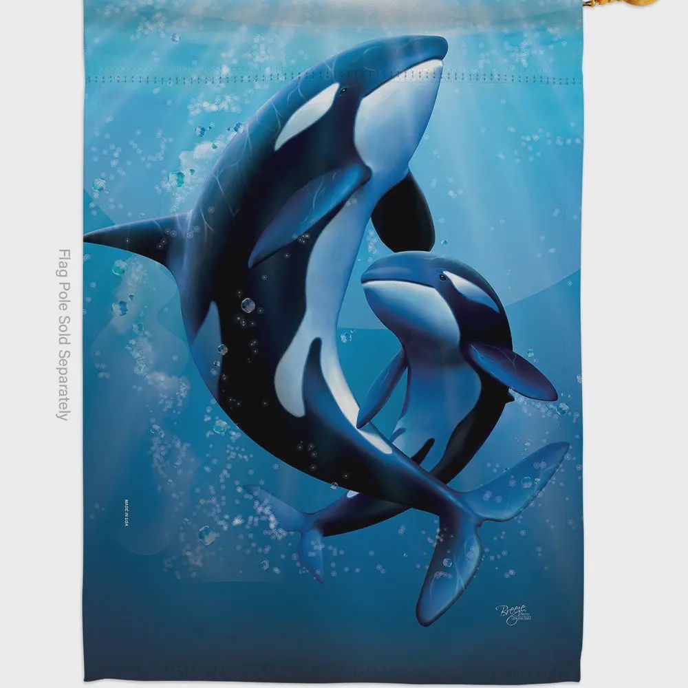Killer Whale Garden Flag