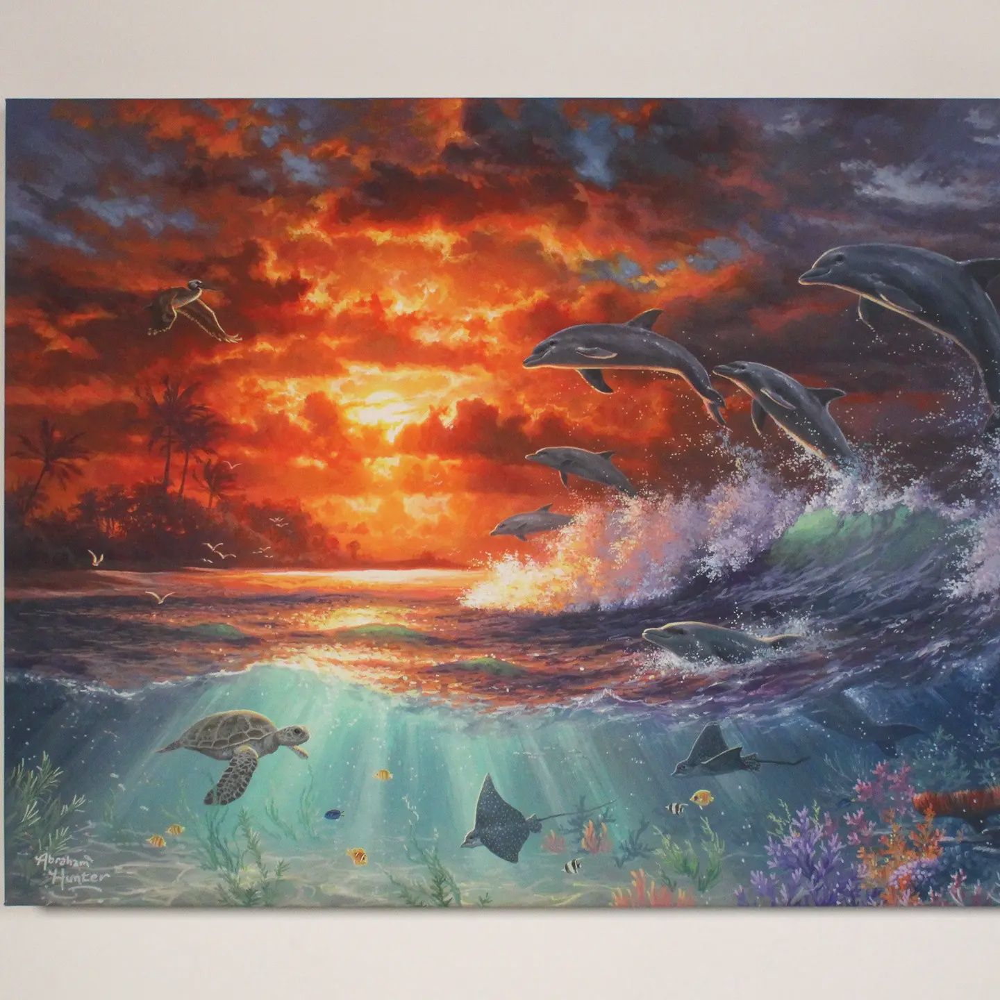 Beyond the Shore Fully Illuminated Led Wall Art