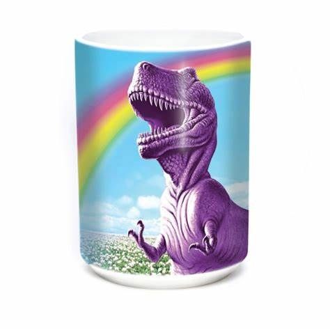 The Mountain Mug, Pattern: Happiest T-Rex - INACTIVE