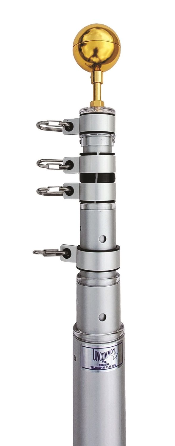 Uncommon Telescoping Flagpole, Colour: Silver, Model: Presidental, Size: 16