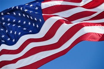 US Flag Nylon, Size: 2'x 3'