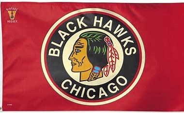 Hockey Flag, Team: Chicago Backhawks
