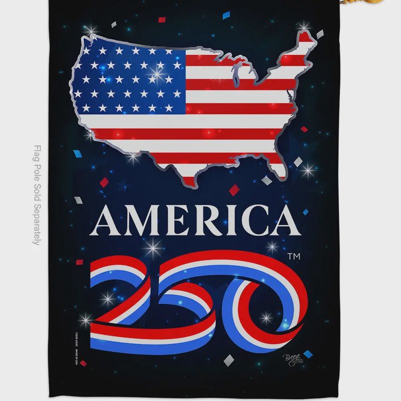 America 250  Celebration Garden Flag