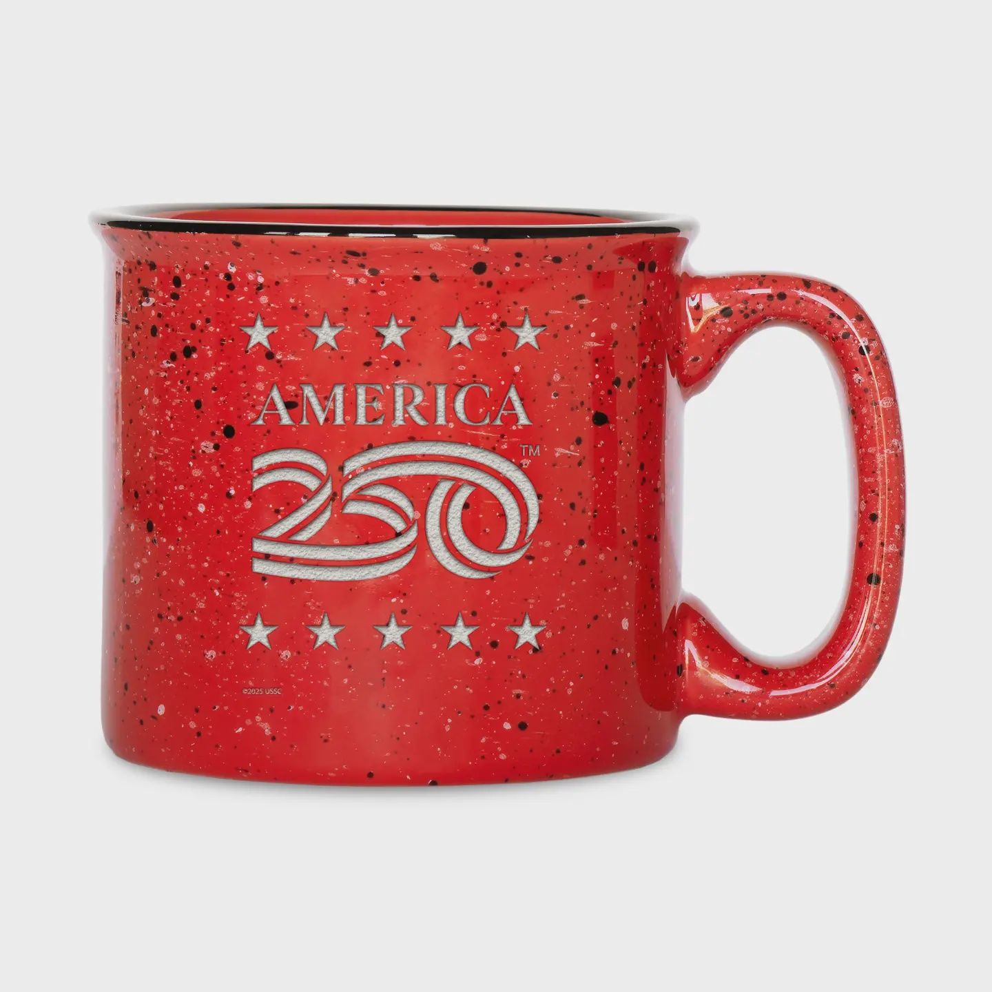 America 250 Red Campfire Mug