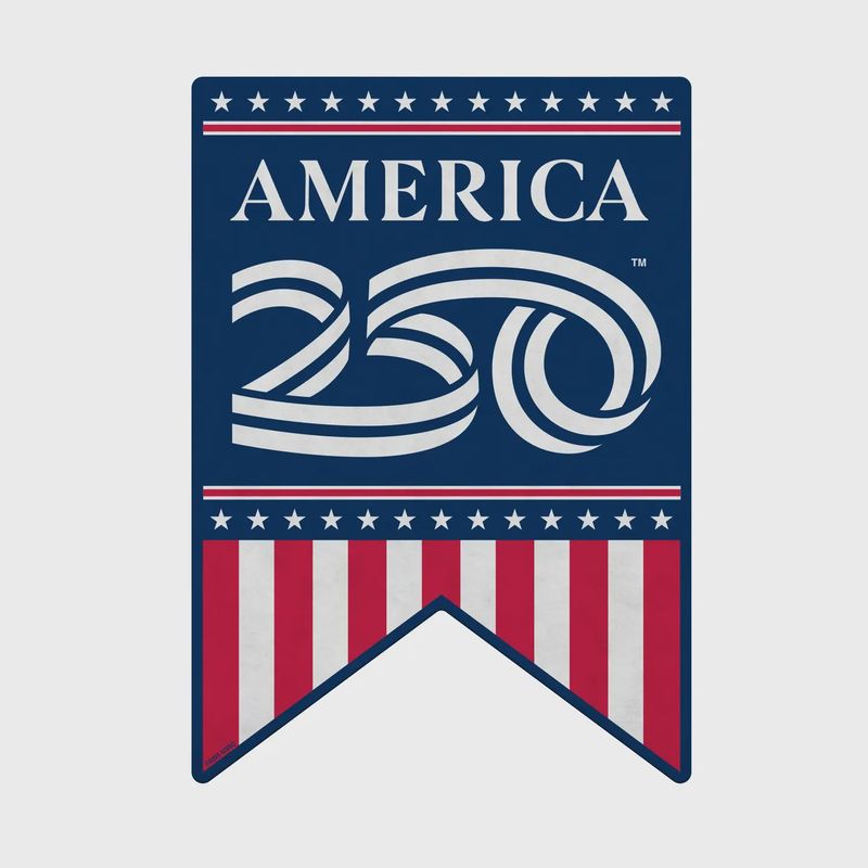 America 250 Shape Cut Pennant