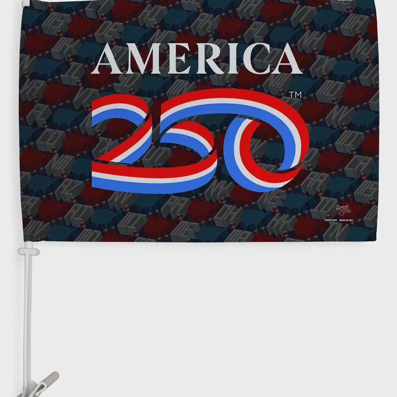 America 250 Flag United States Car Flag