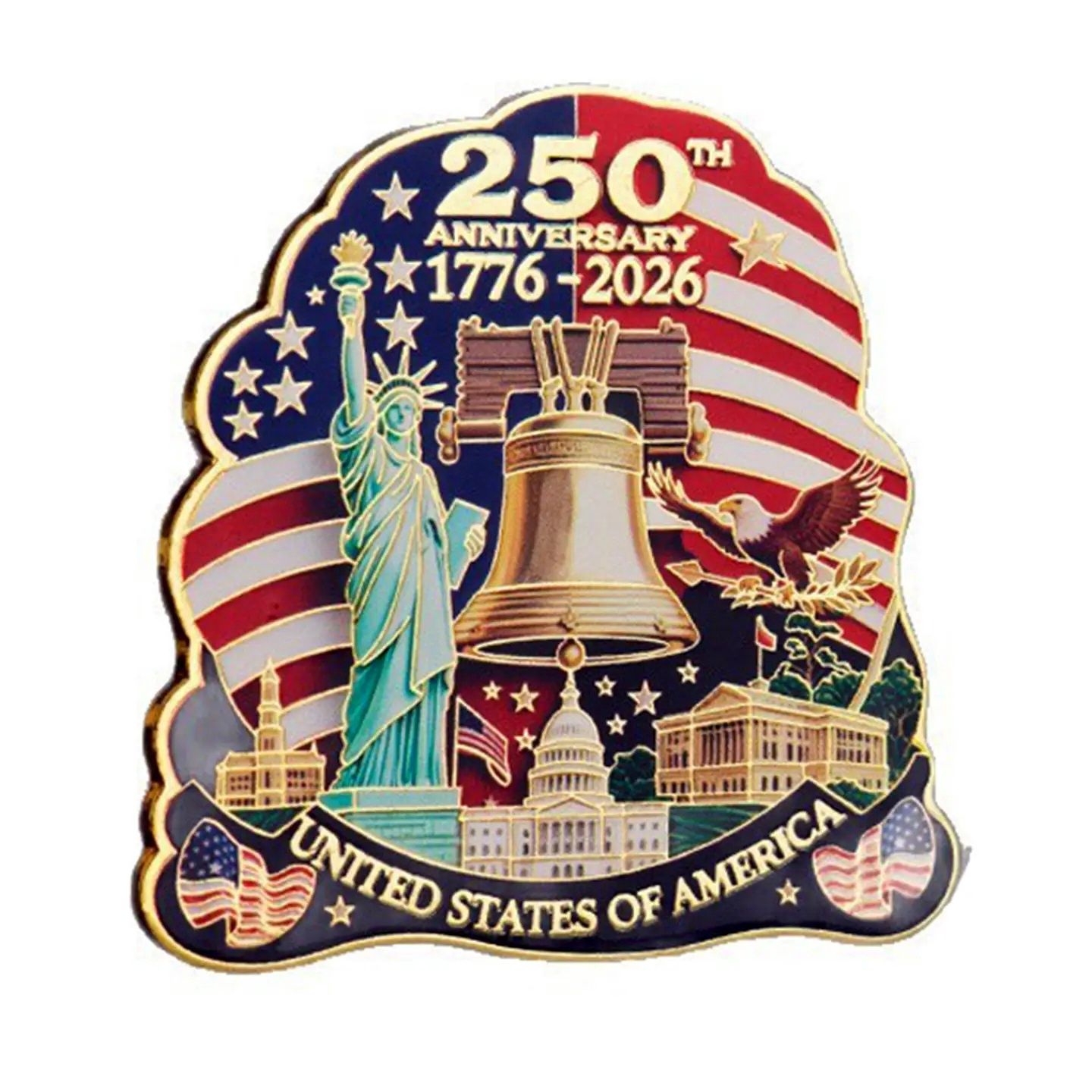 US 250th Anniversary  Liberty Bell Magnet