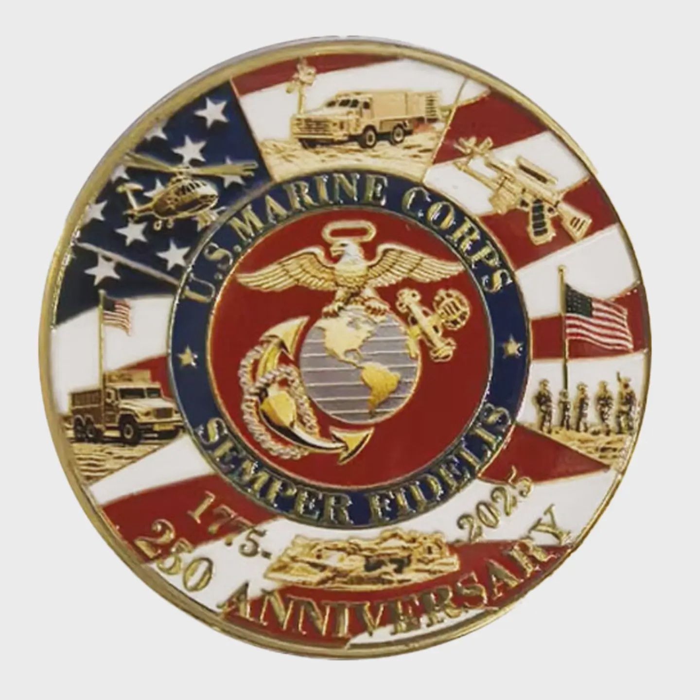 US Marine Corps 250th Anniversary Coin