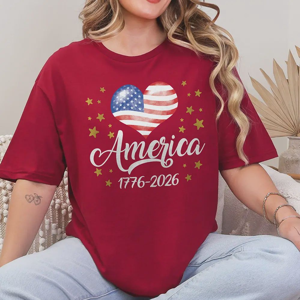 America 250 Heart T-Shirt