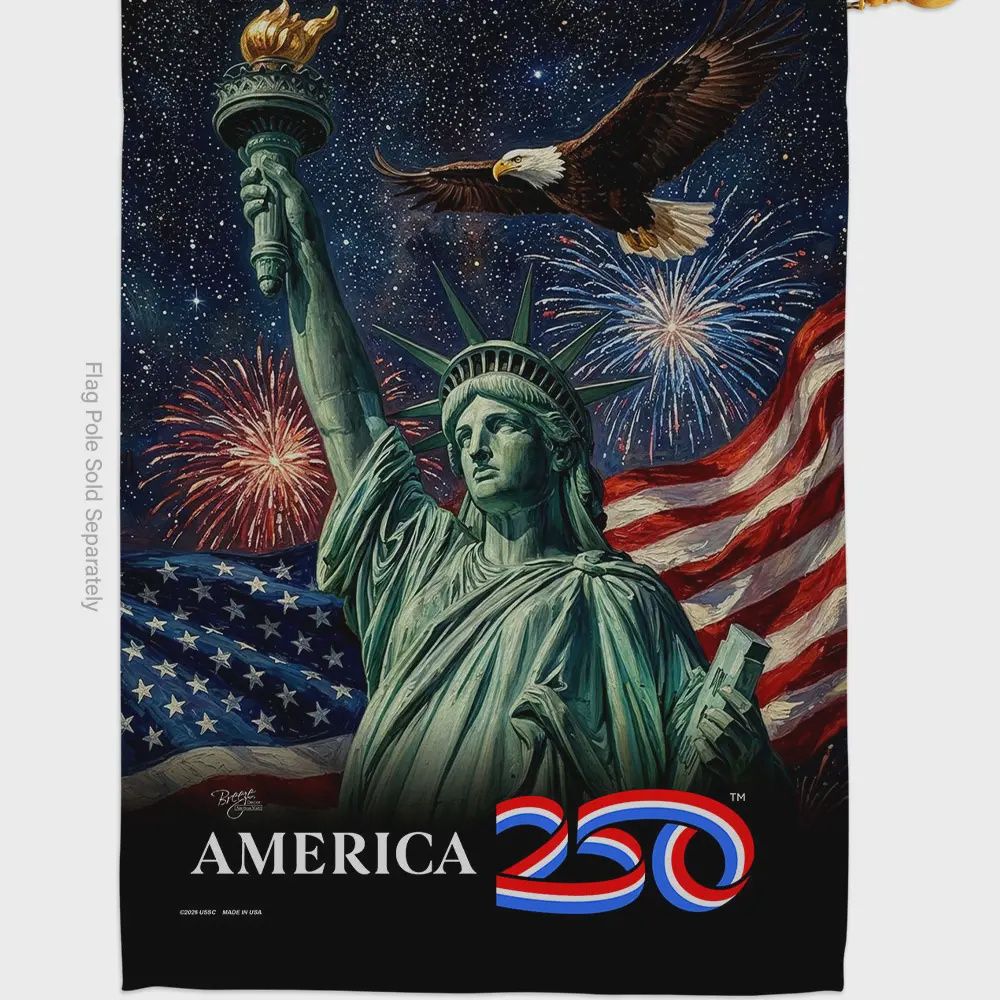 America 250 Statue of Liberty Garden Flag