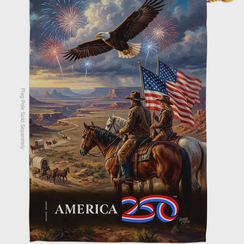 America 250 Frontier House Flag