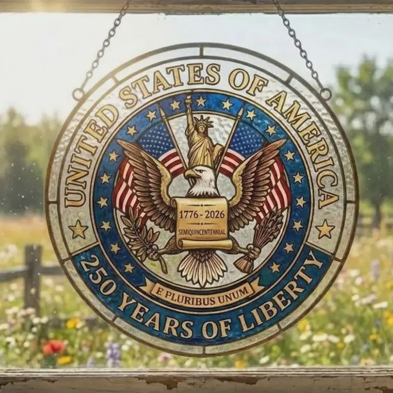 250  E Pluribus Unum Stained Glass Suncatcher