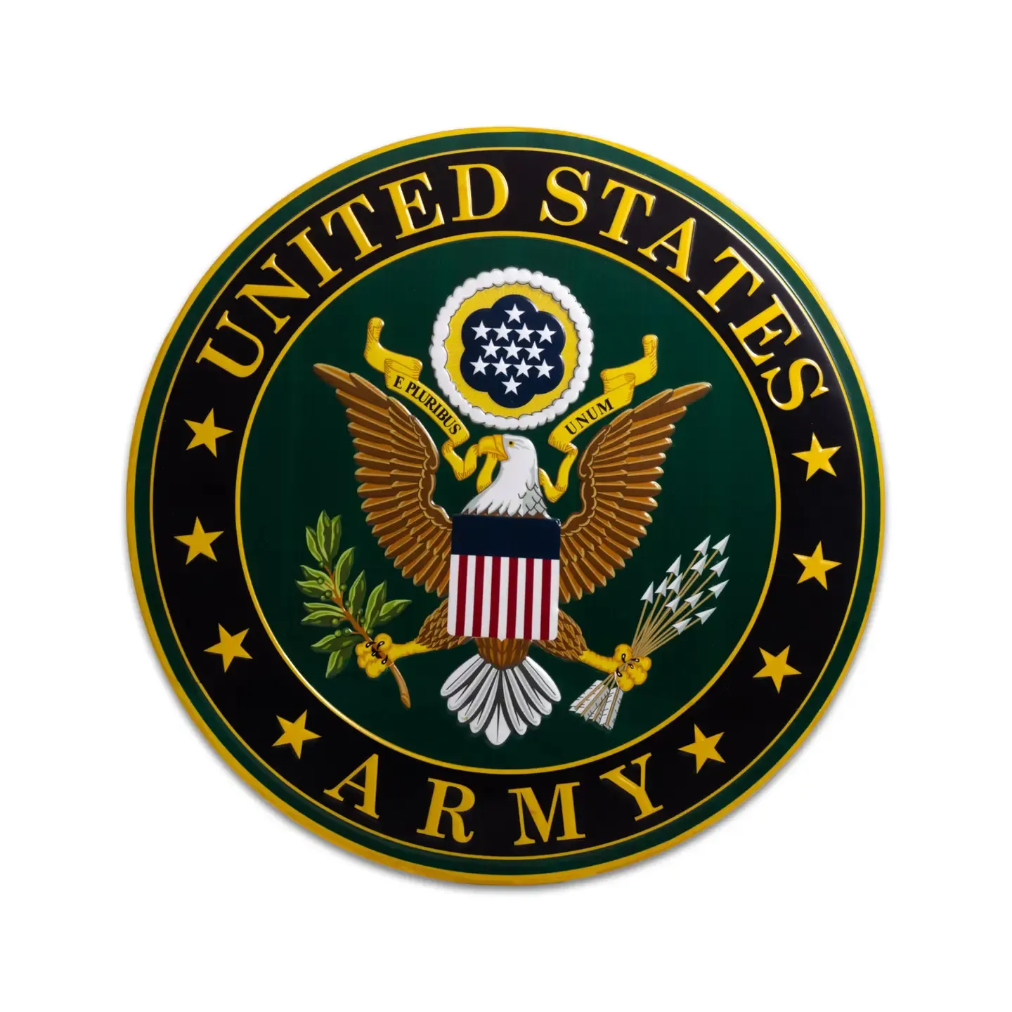 Us Army Sign- Round