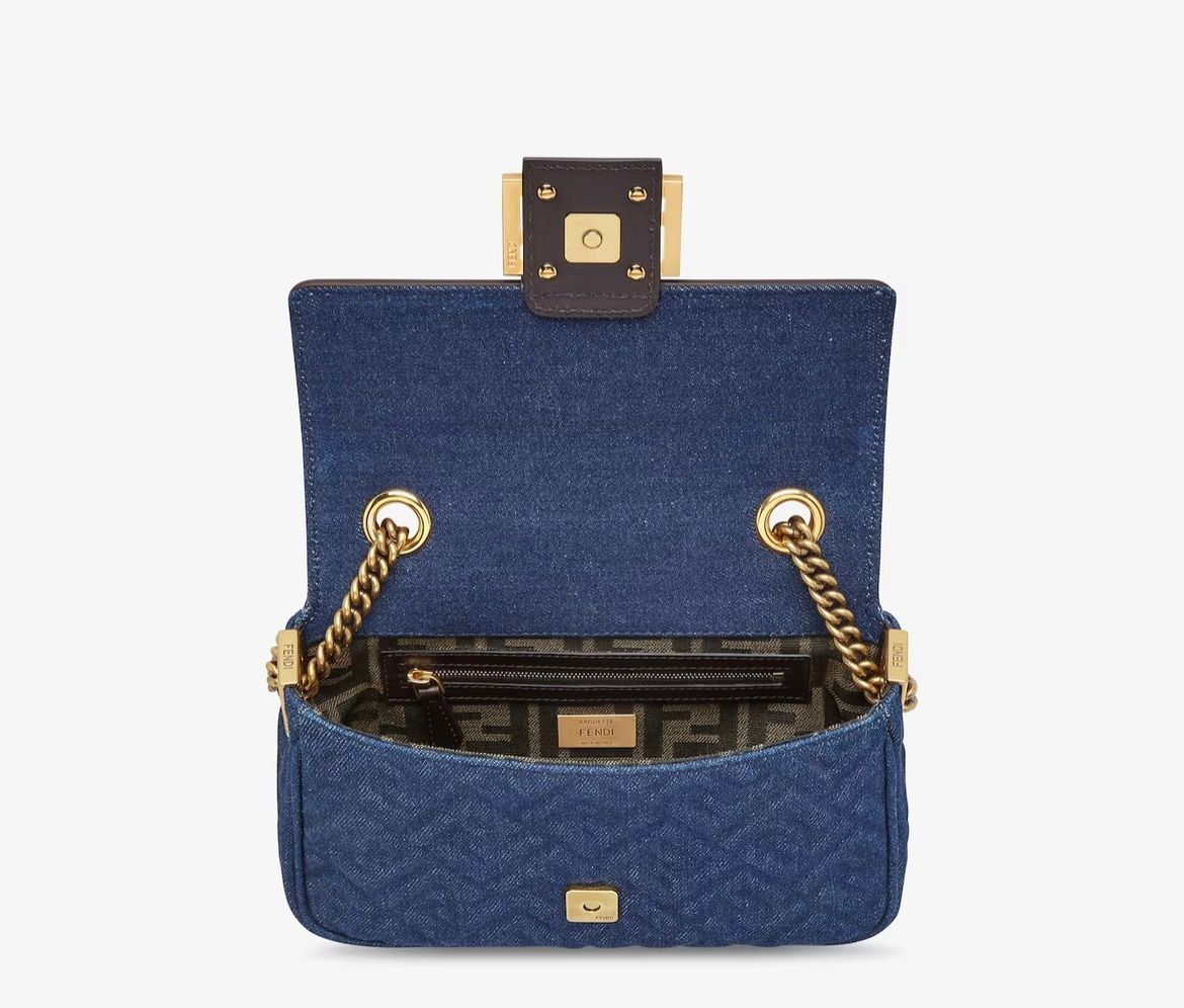 Fendi Baguette Chain Midi (Denim)
