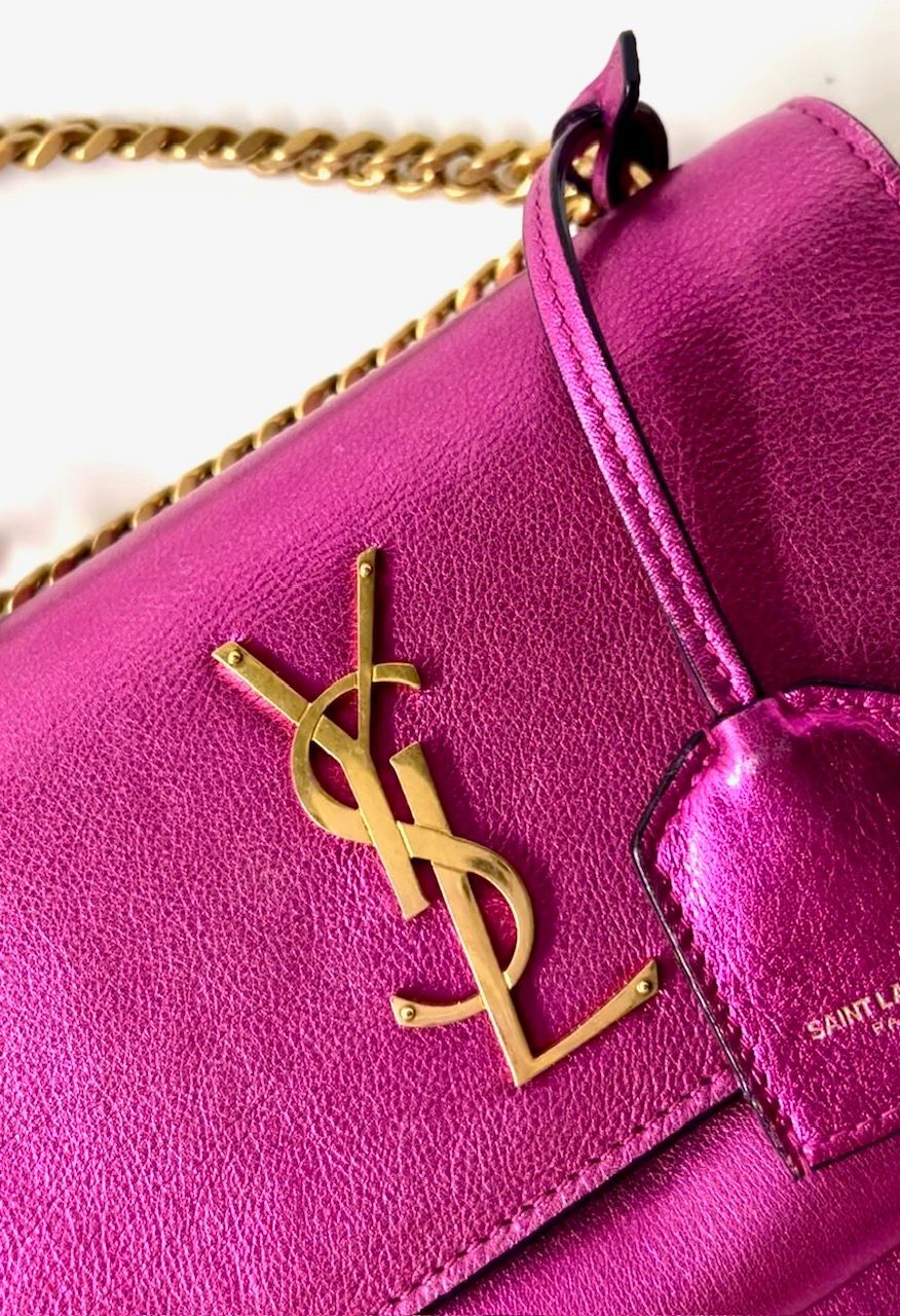 YSL Small Metallic Monogram Sunset