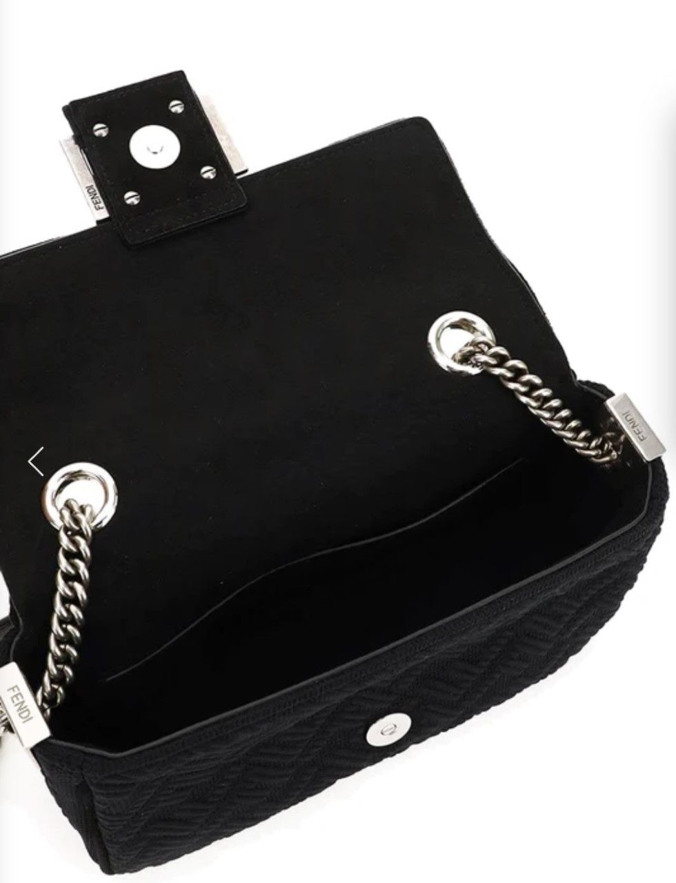 Fendi Baguette Chain Midi (Black)
