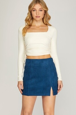 Tammy Faux Suede Skirt