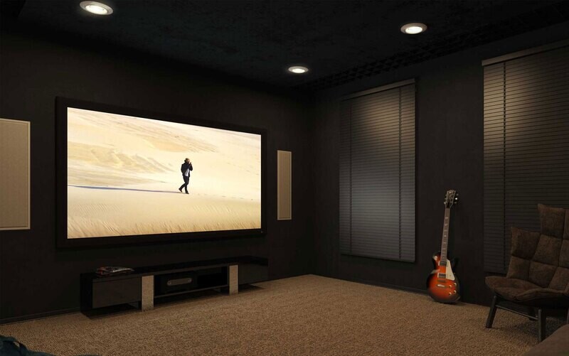 Screen Innovations 100" screen solar gray w/velvet border