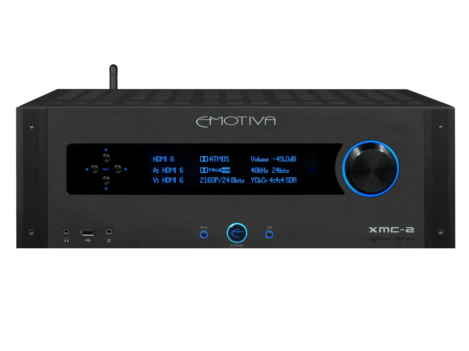 Emotiva XMC-2+ 16 Channel 9.1.6 Discrete Dolby Atmos & DTS:X Cinema Processor