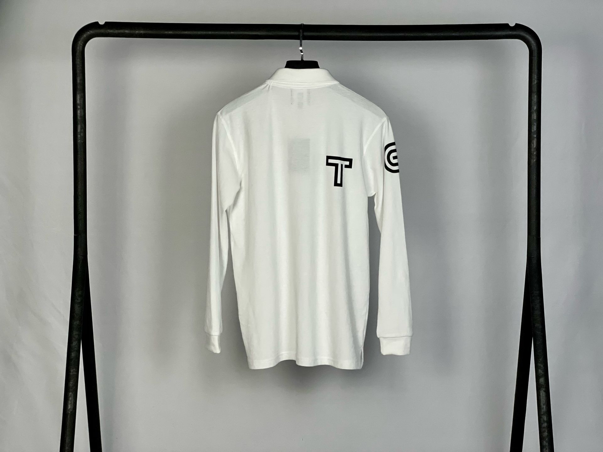 TGX CLASSIQUE Long Sleeve Polo BLANC
