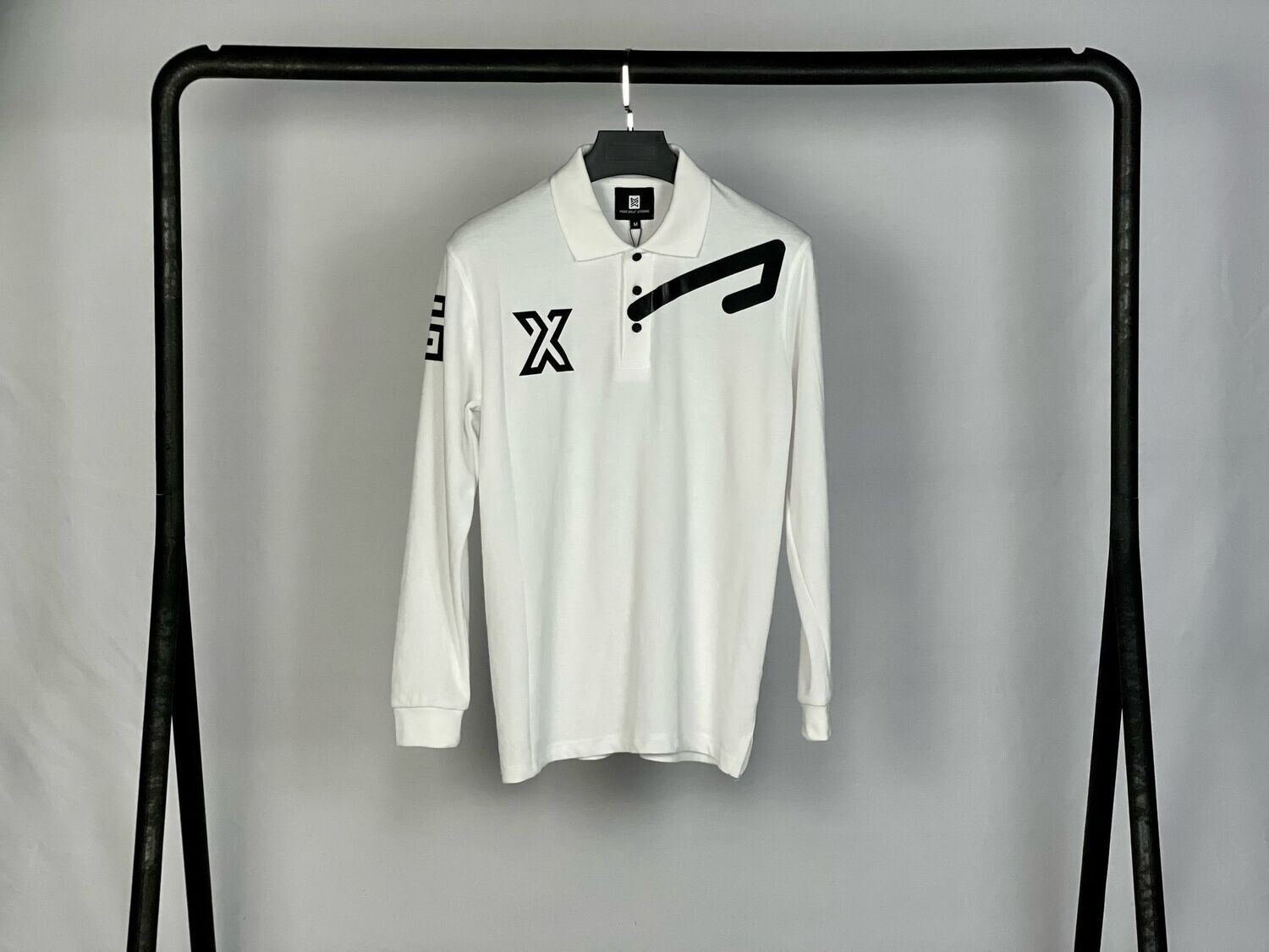 TGX CLASSIQUE Long Sleeve Polo BLANC