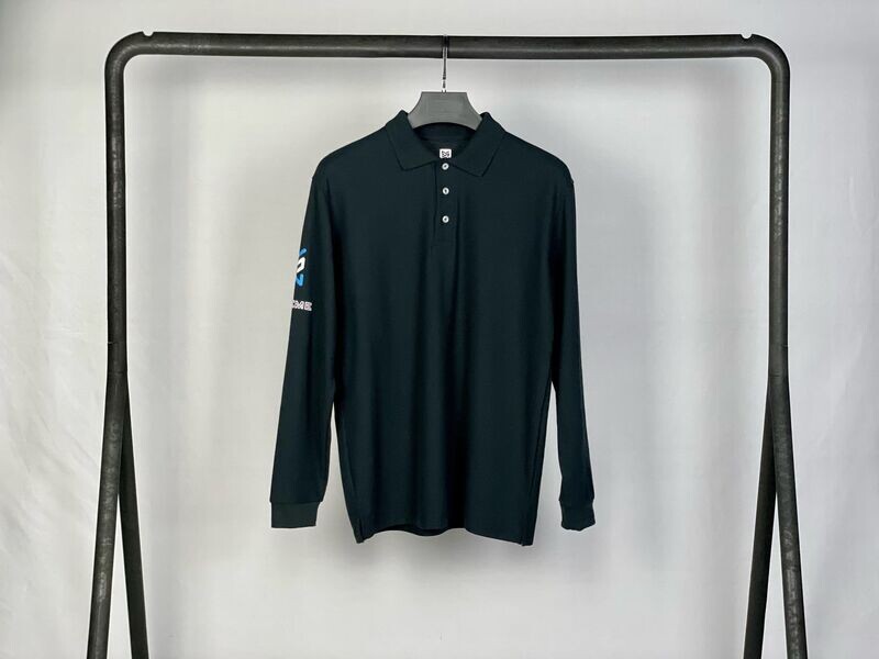 TGX CLASSIQUE Long Sleeve Polo NOIR