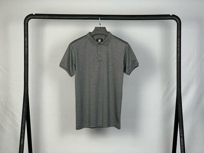 TGX DUMONT Premium Dri-Fit Performance Polo GRISE