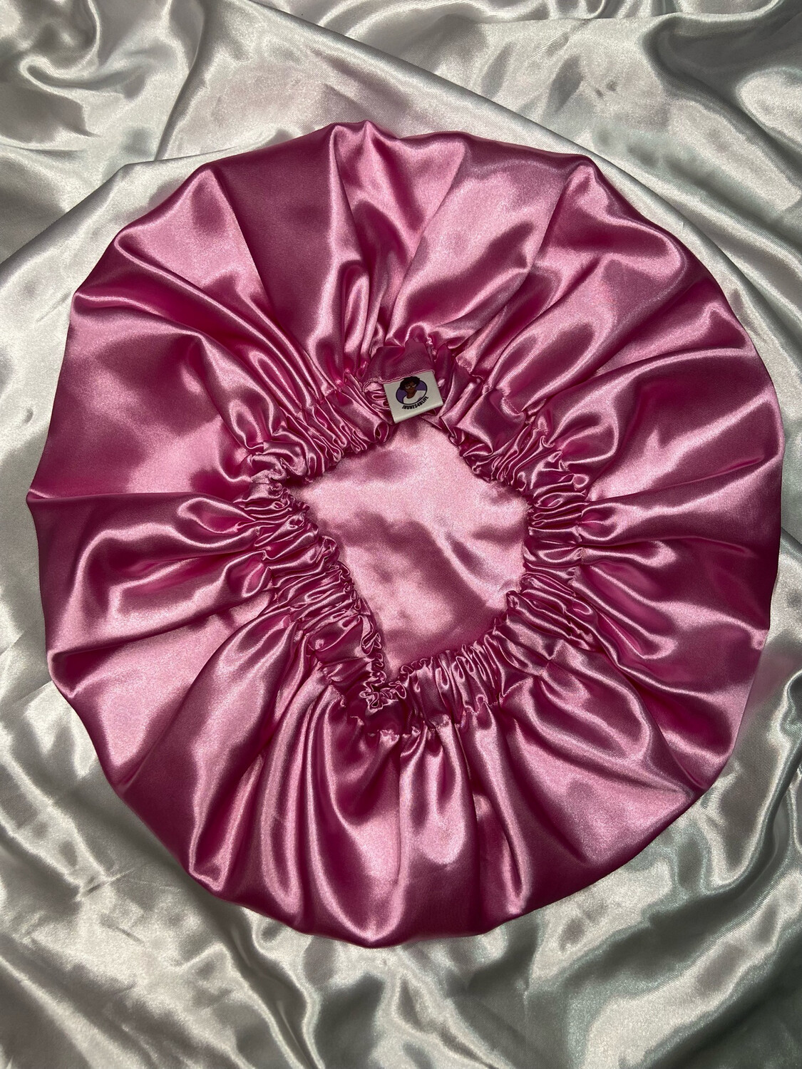 Light Pink Satin Bonnet
