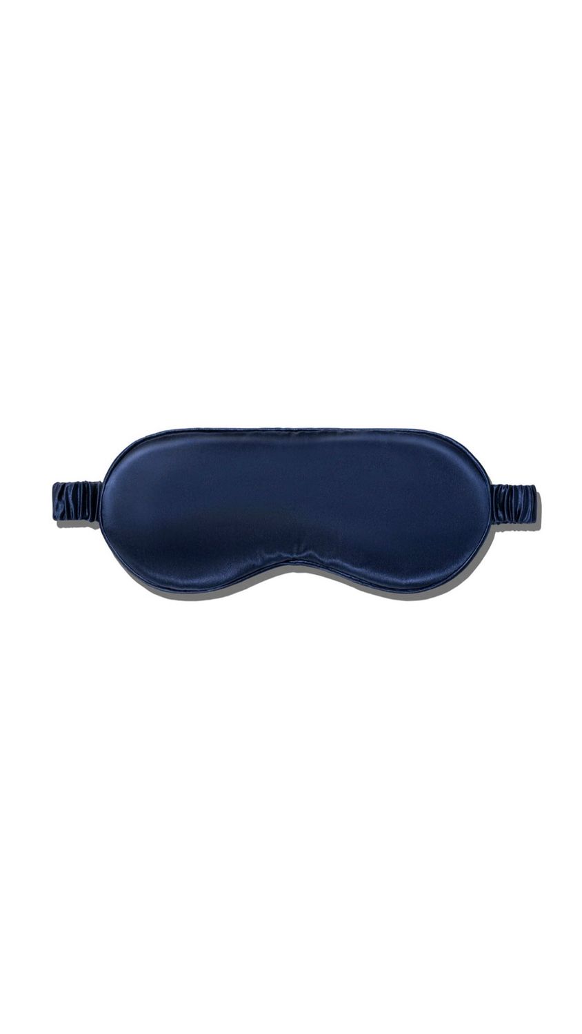 Navy Blue Satin Sleep Mask