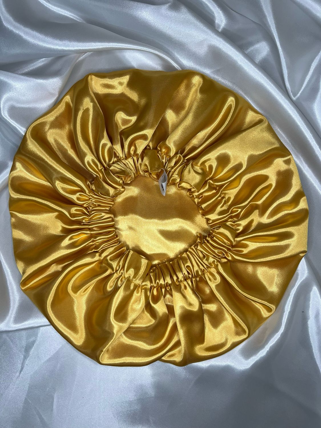 Gold Satin Bonnet