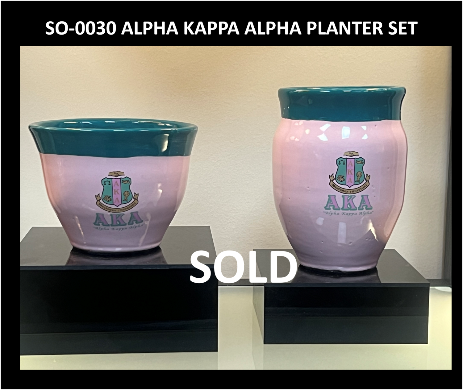 SO-0030 ALPHA KAPPA ALPHA PLANTER SET