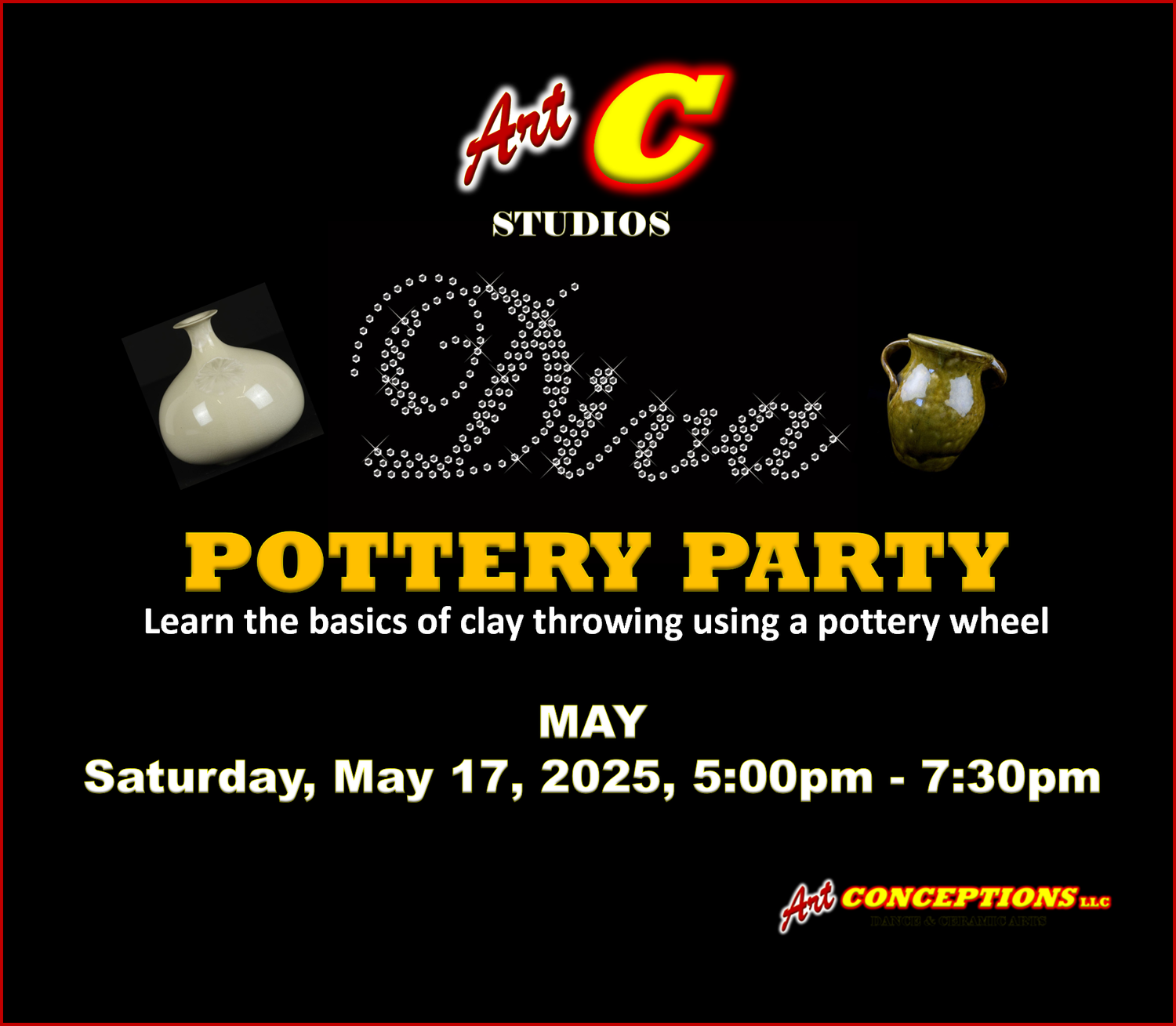 DIVA POTTERY SATURDAY MAY 17th
