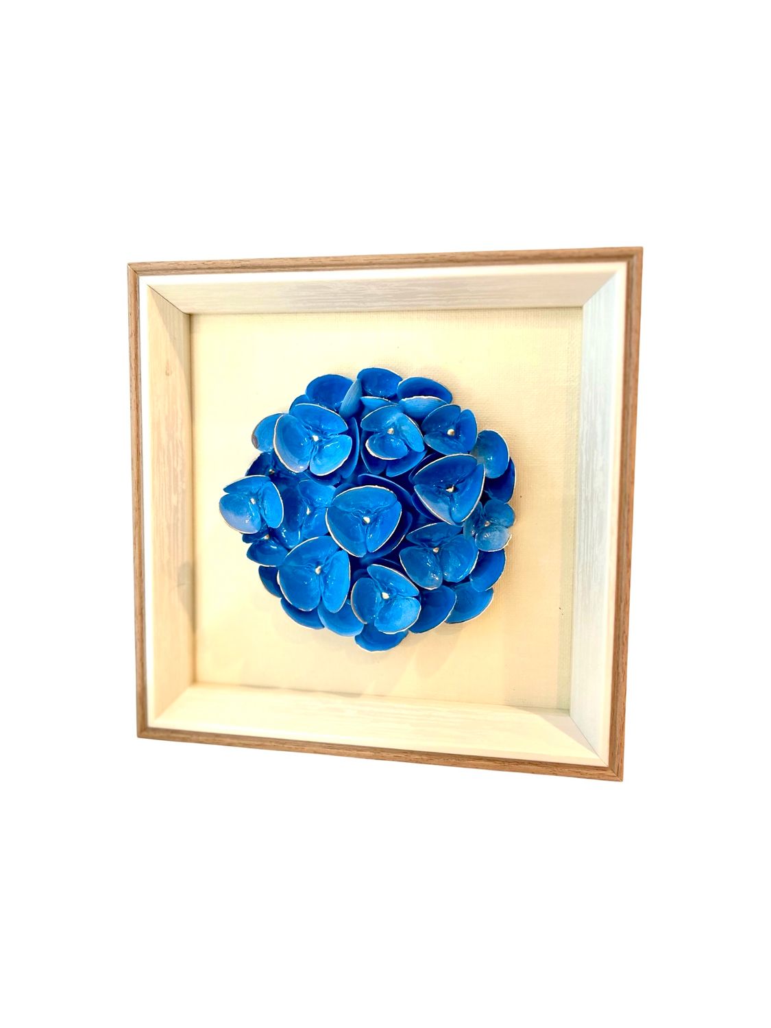 Argo Blue on cream canvas