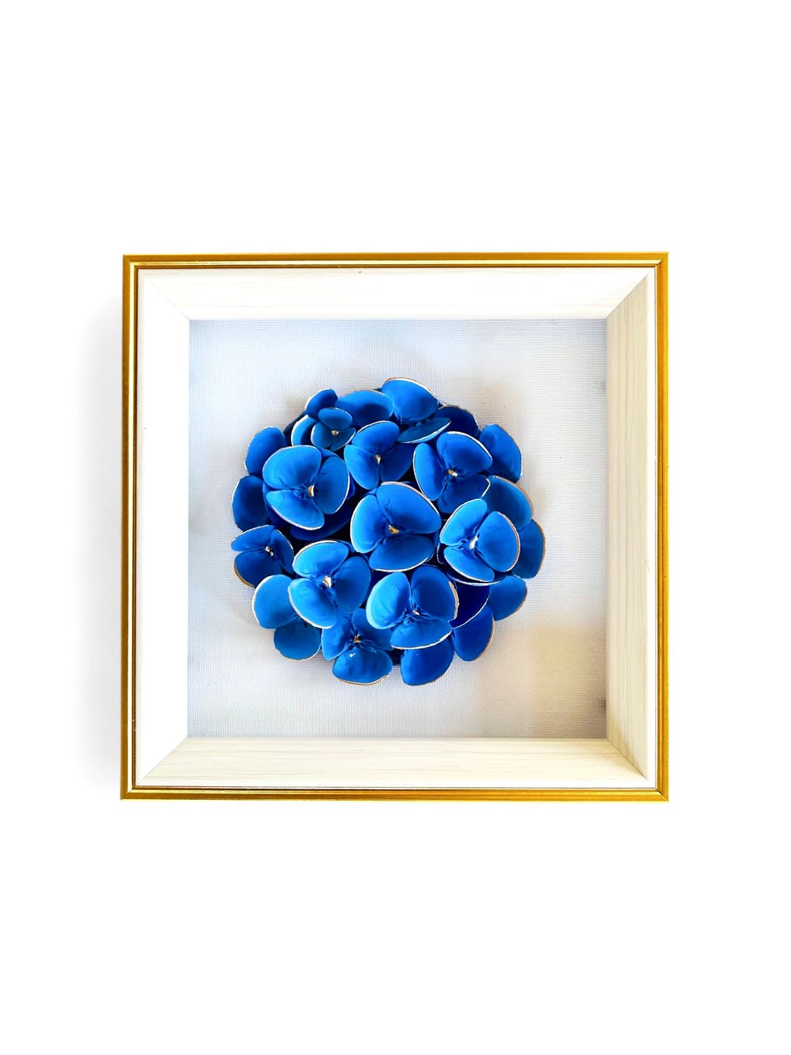 Hydro Blue 6 x 6 “ on white canvas