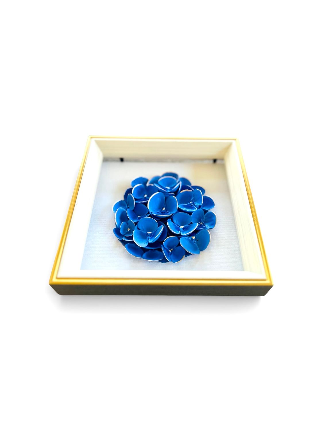 Hydro Blue 6 x 6 “ on white canvas