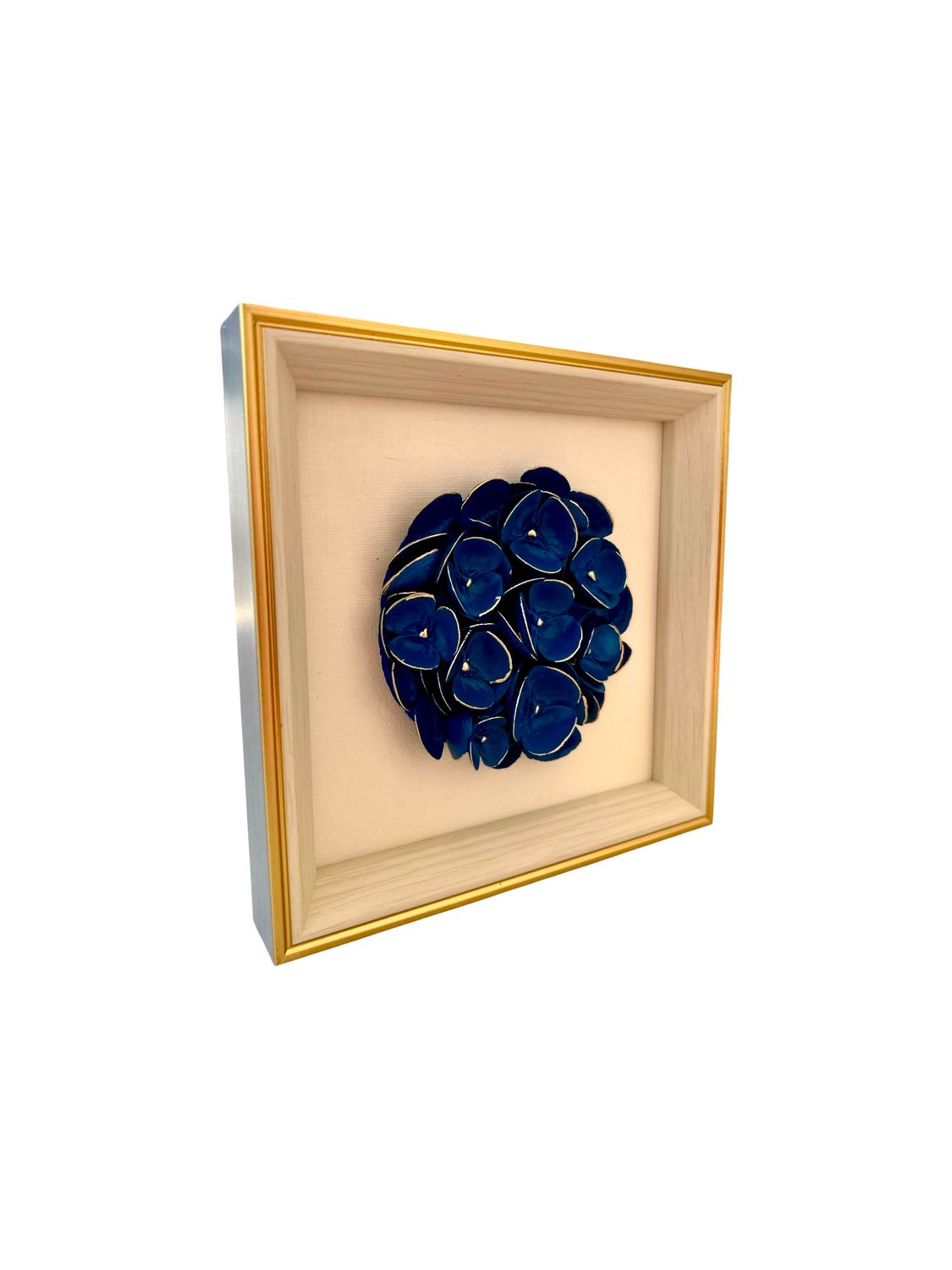 Navy Blue Hydrangea Art