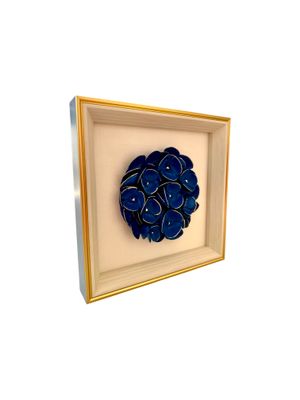 Navy Blue Hydrangea Art