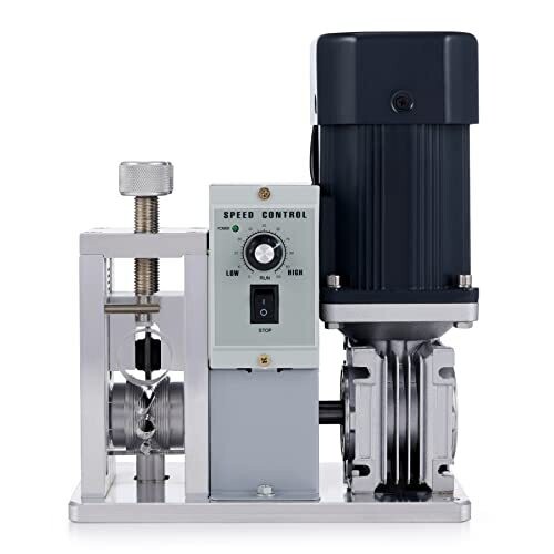 CREWORKS Automatic Wire Stripper Machine for 0.04-1.2 Copper Wires, Portable Cable Stripping Tool for 11/0-18 AWG Scrap Wires, Speed Adjustable Cable Stripper for DIY Home Improvement Recycling More