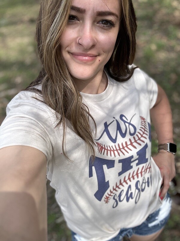 Tis The Season Baseball Tee