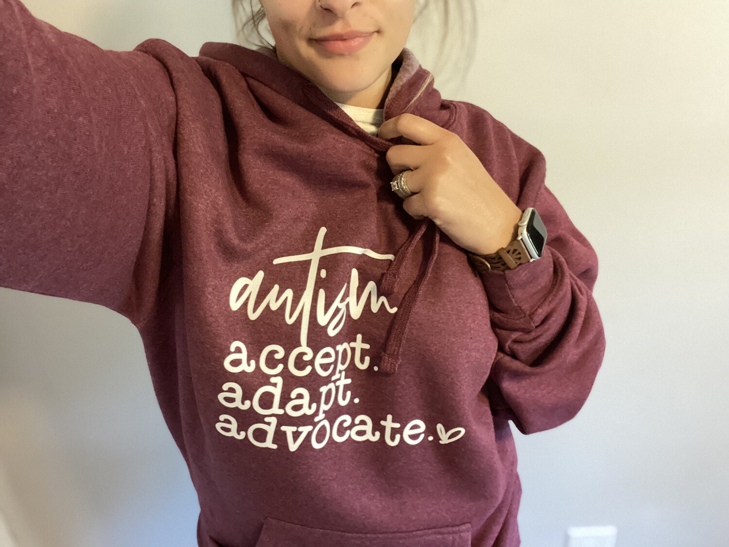 Autism. Accept. Adapt. Advocate. Hoodie