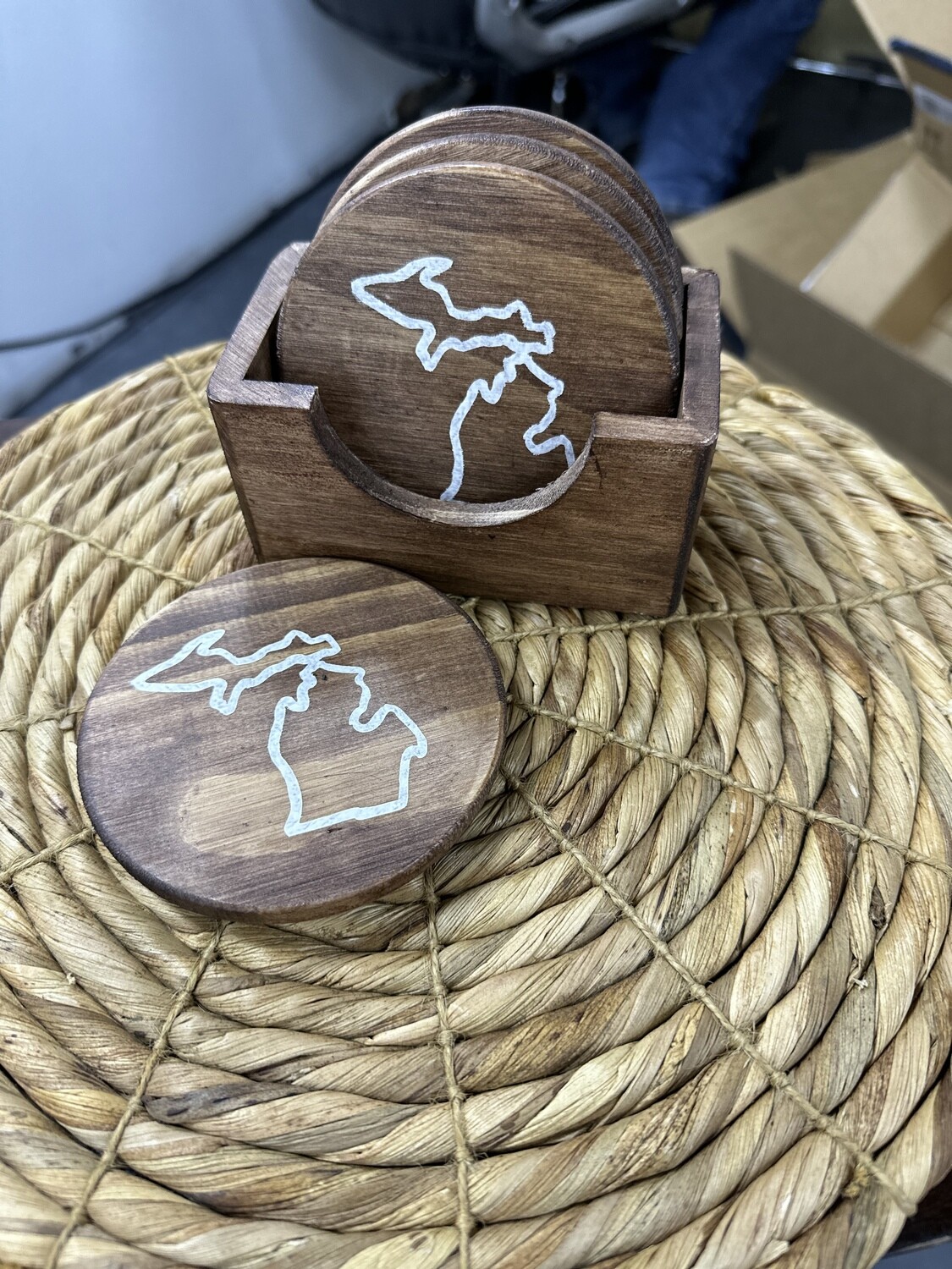 michigan wood coasters