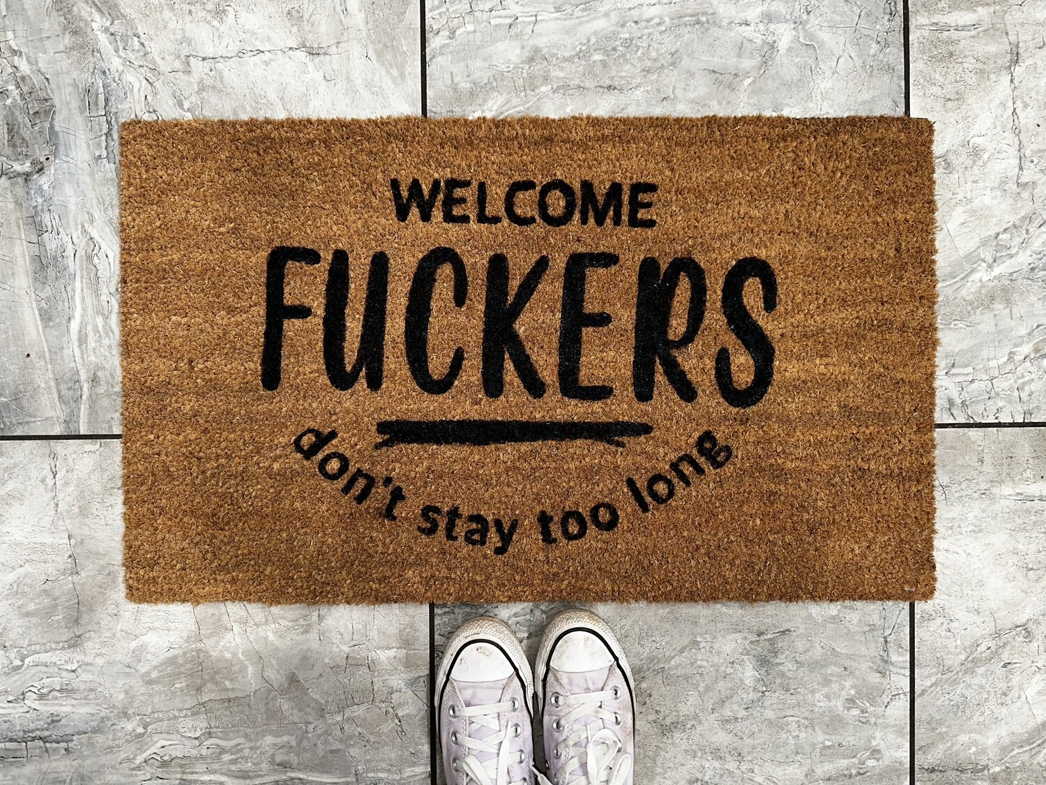 welcome f*ckers - door mat