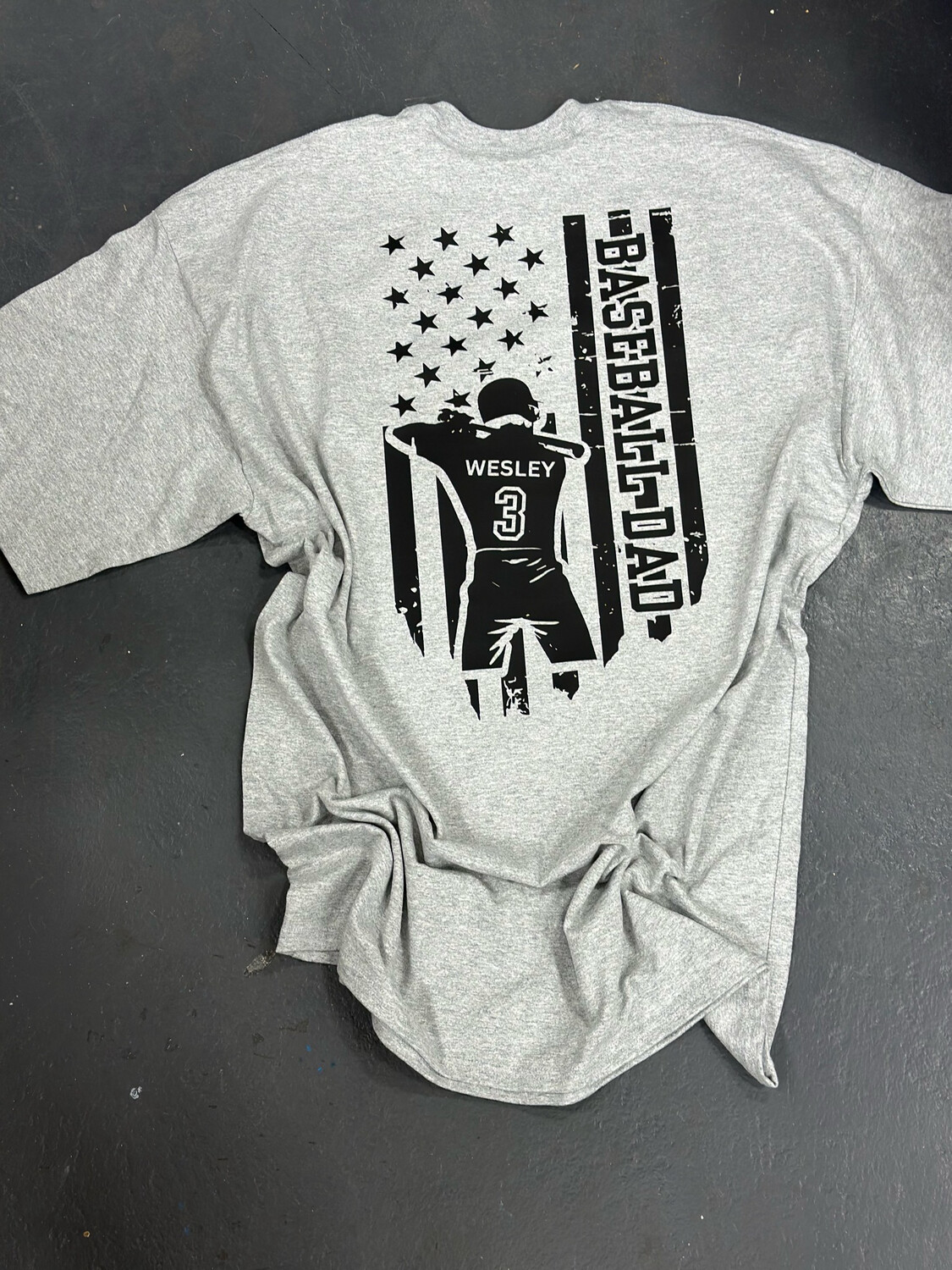 Custom Baseball Dad T-shirt