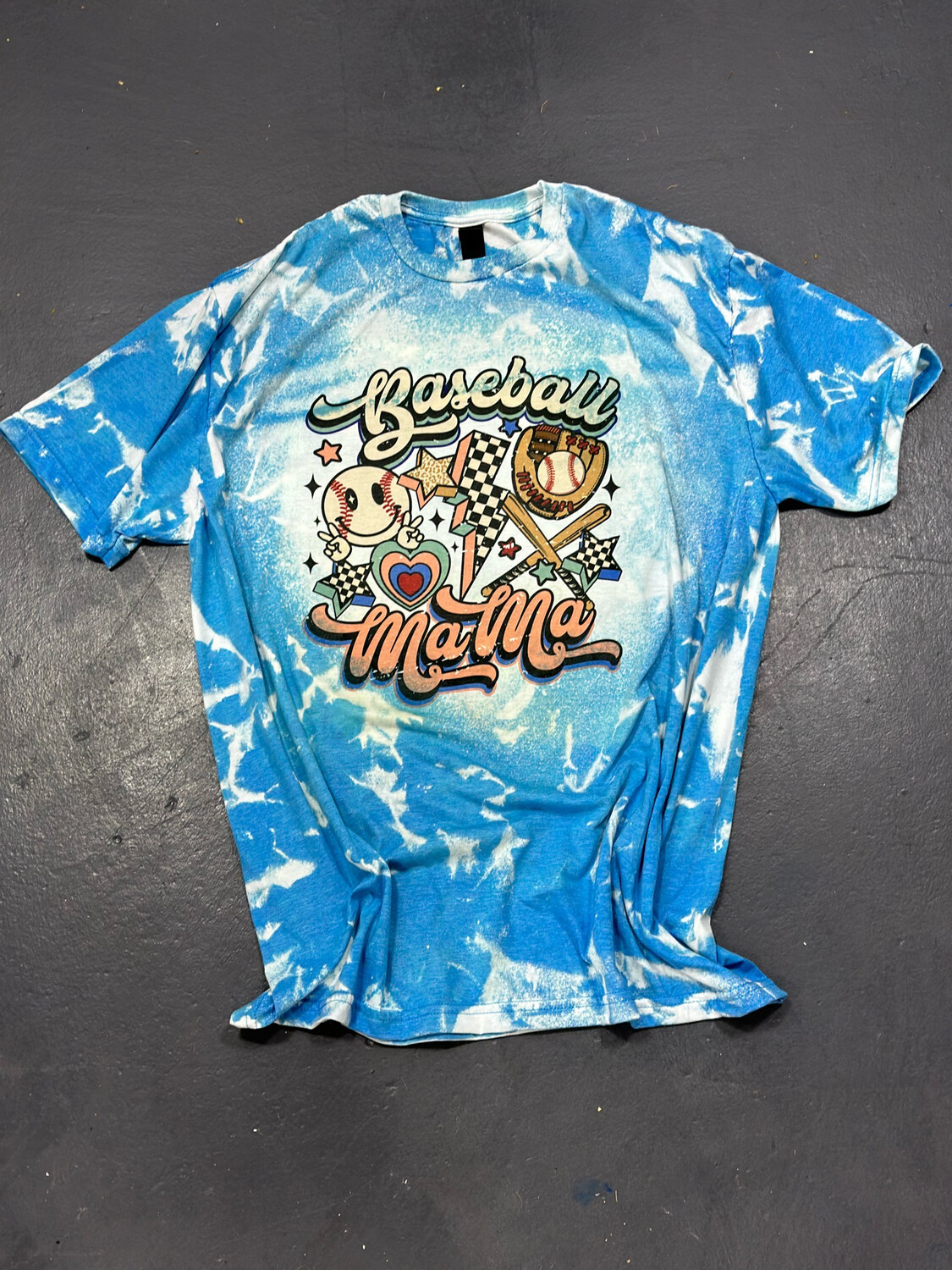 Retro Baseball Mama T-shirt