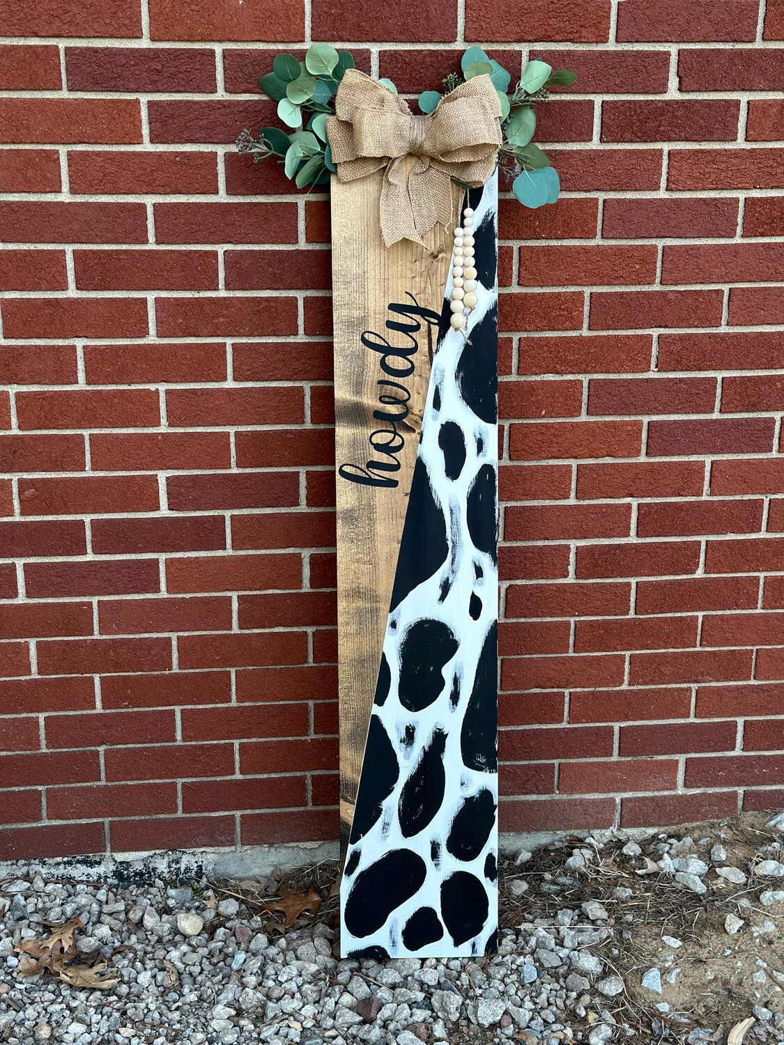 Cow Print, Howdy Porch Leaner