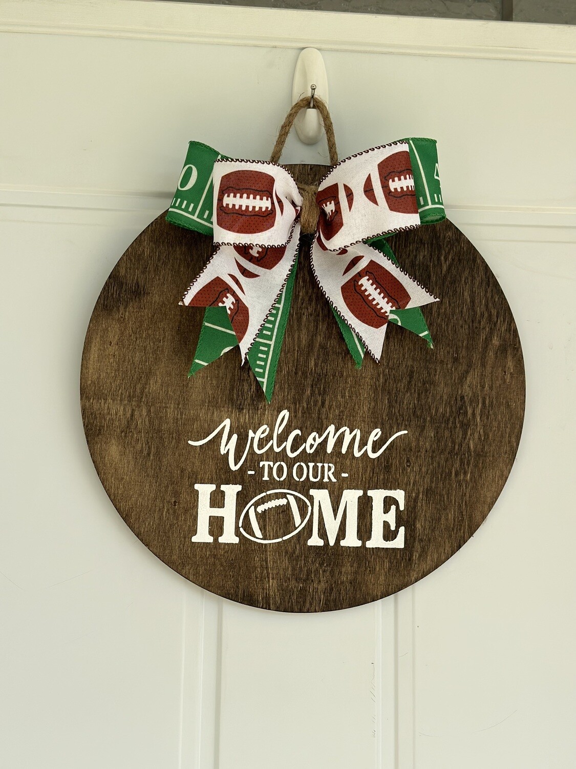 Welcome Football - door hanger